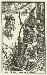 De boogschutters bedreigen Lancelot
